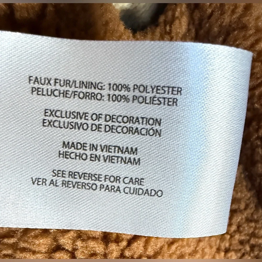 GAP Women's Brown Teddy Coat Jacket XXL